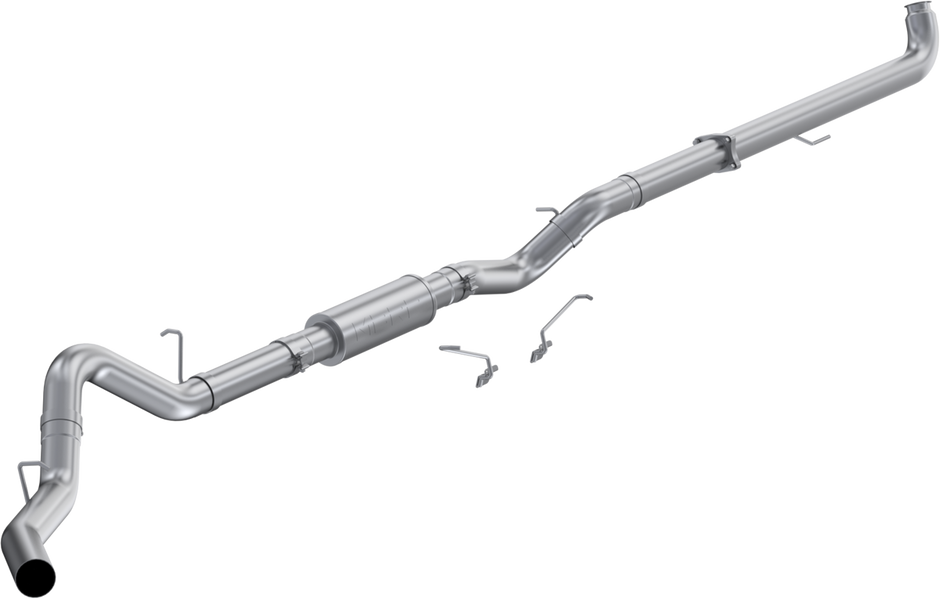 MBRP 4-Inch Downpipe Single Side Exit Armor Lite 6.6L Duramax Diesel 2001-2004 Chevy Silverado 2500 HD/3500; 2001-2004 GMC Sierra 2500 HD/3500 Performance Muffler