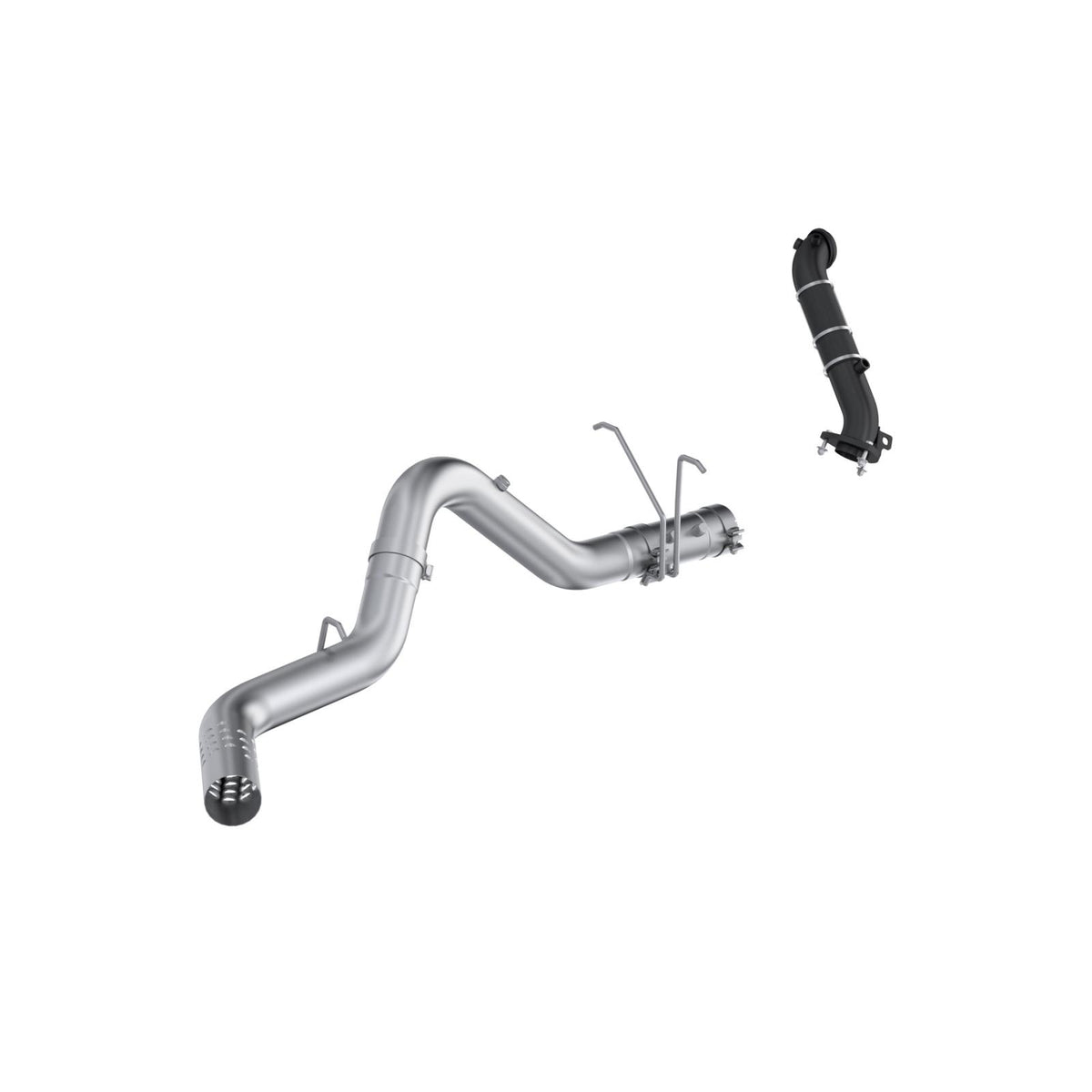 MBRP Downpipe Single Side Exit Armor Lite 6.6L Duramax Diesel 2015-2016 Chevy Silverado 2500 HD/3500 HD; 2015-2016 GMC Sierra 2500 HD/3500 HD