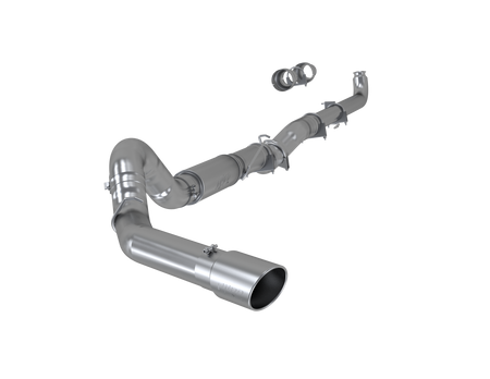 MBRP 5-Inch Cat-Back Exhaust Single Side Armor Lite 6.6L Duramax Diesel 2001-2006 Chevy Silverado 2500 HD; 2007 Chevy Silverado 2500 HD Classic; 2001-2006 GMC Sierra 2500 HD; 2007 GMC Sierra 2500 HD Classic Aluminized Steel Crew Cab, Extended Cab 6-Inch