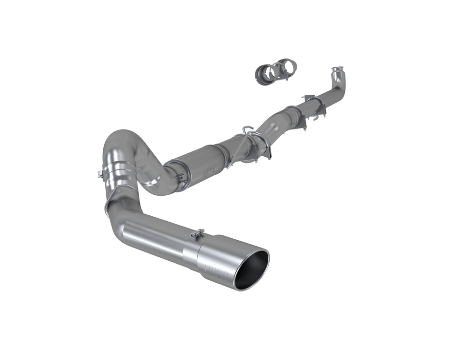 MBRP 5-Inch Cat-Back Exhaust Single Side Armor Lite 6.6L Duramax Diesel 2001-2006 Chevy Silverado 2500 HD; 2007 Chevy Silverado 2500 HD Classic; 2001-2006 GMC Sierra 2500 HD; 2007 GMC Sierra 2500 HD Classic Aluminized Steel Crew Cab, Extended Cab 6-Inch