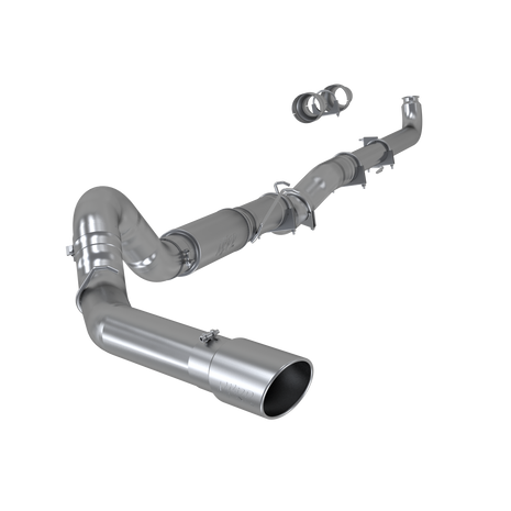 MBRP 5-Inch Cat-Back Exhaust Single Side Armor Lite 6.6L Duramax Diesel 2001-2006 Chevy Silverado 2500 HD; 2007 Chevy Silverado 2500 HD Classic; 2001-2006 GMC Sierra 2500 HD; 2007 GMC Sierra 2500 HD Classic Aluminized Steel Crew Cab, Extended Cab 6-Inch