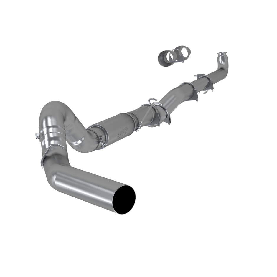 MBRP 5-Inch Cat-Back Exhaust Single Side Armor Lite 6.6L Duramax Diesel 2001-2006 Chevy Silverado 2500 HD; 2007 Chevy Silverado 2500 HD Classic; 2001-2006 GMC Sierra 2500 HD; 2007 GMC Sierra 2500 HD Classic Performance Muffler