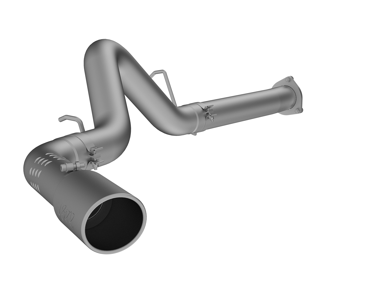 MBRP 4-Inch DPF-Back Exhaust Single Side Exit Armor Lite 6.6L Duramax Diesel 2007-2010 Chevy Silverado 2500 HD/3500 HD; 2007-2010 GMC Sierra 2500 HD/3500 HD
