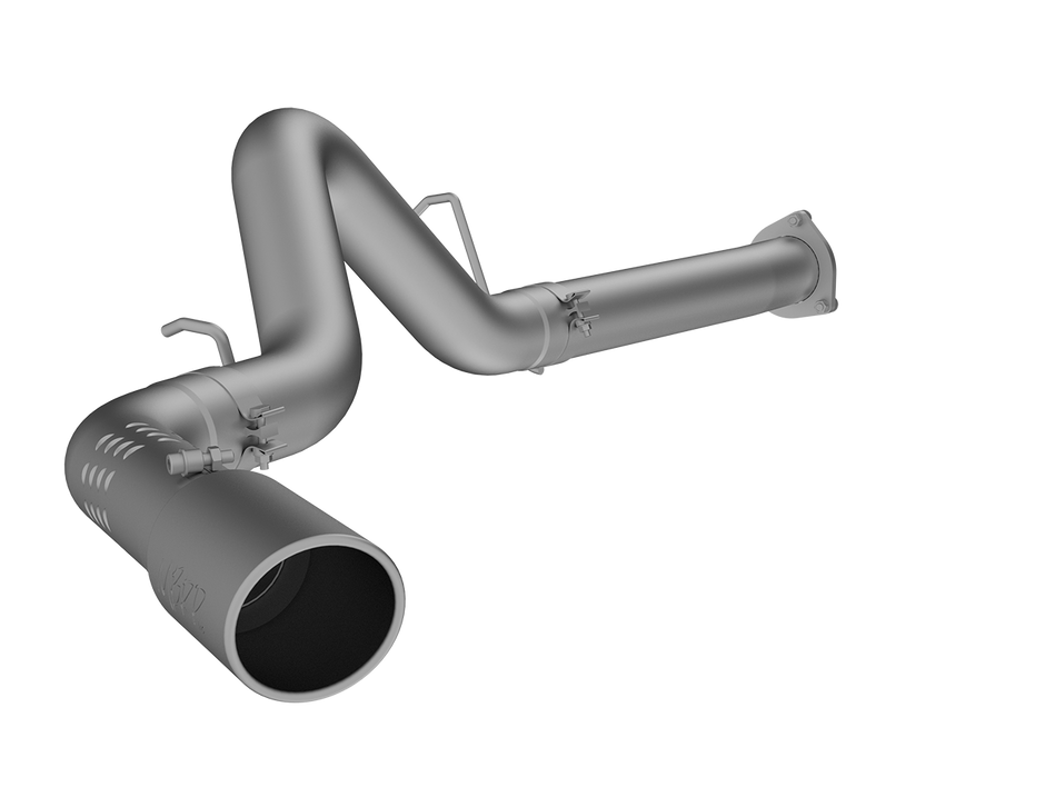 MBRP 4-Inch DPF-Back Exhaust Single Side Exit Armor Lite 6.6L Duramax Diesel 2007-2010 Chevy Silverado 2500 HD/3500 HD; 2007-2010 GMC Sierra 2500 HD/3500 HD