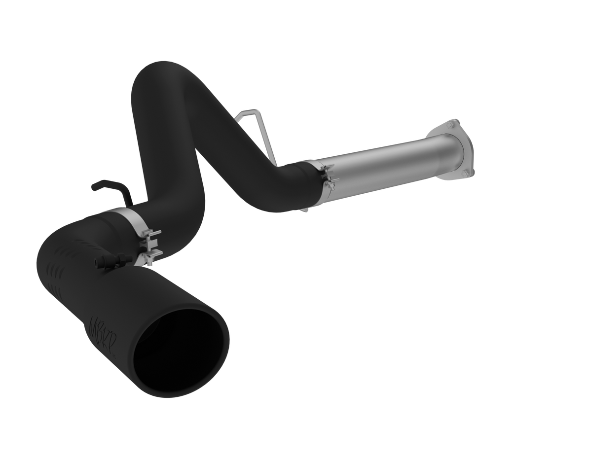MBRP 4-Inch DPF-Back Exhaust Single Side Armor Black 6.6L Duramax Diesel 2007-2010 Chevy Silverado 2500 HD/3500 HD; 2007-2010 GMC Sierra 2500 HD/3500 HD