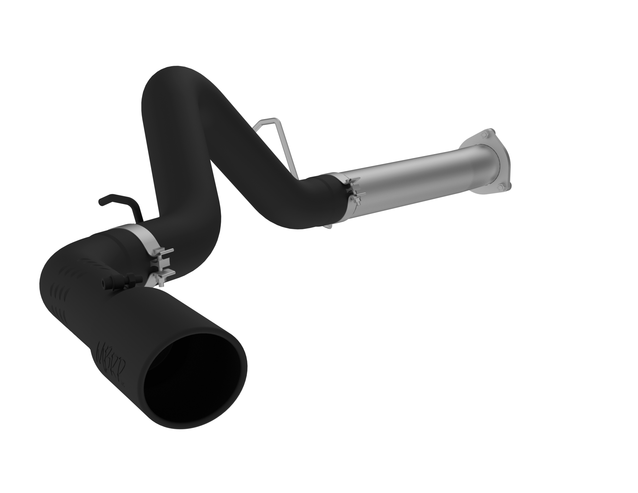 MBRP 4-Inch DPF-Back Exhaust Single Side Armor Black 6.6L Duramax Diesel 2007-2010 Chevy Silverado 2500 HD/3500 HD; 2007-2010 GMC Sierra 2500 HD/3500 HD