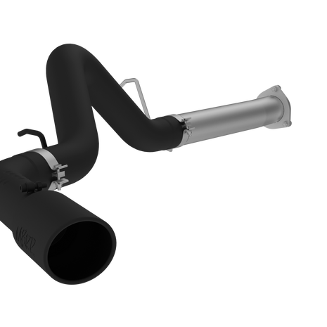 MBRP 4-Inch DPF-Back Exhaust Single Side Armor Black 6.6L Duramax Diesel 2007-2010 Chevy Silverado 2500 HD/3500 HD; 2007-2010 GMC Sierra 2500 HD/3500 HD