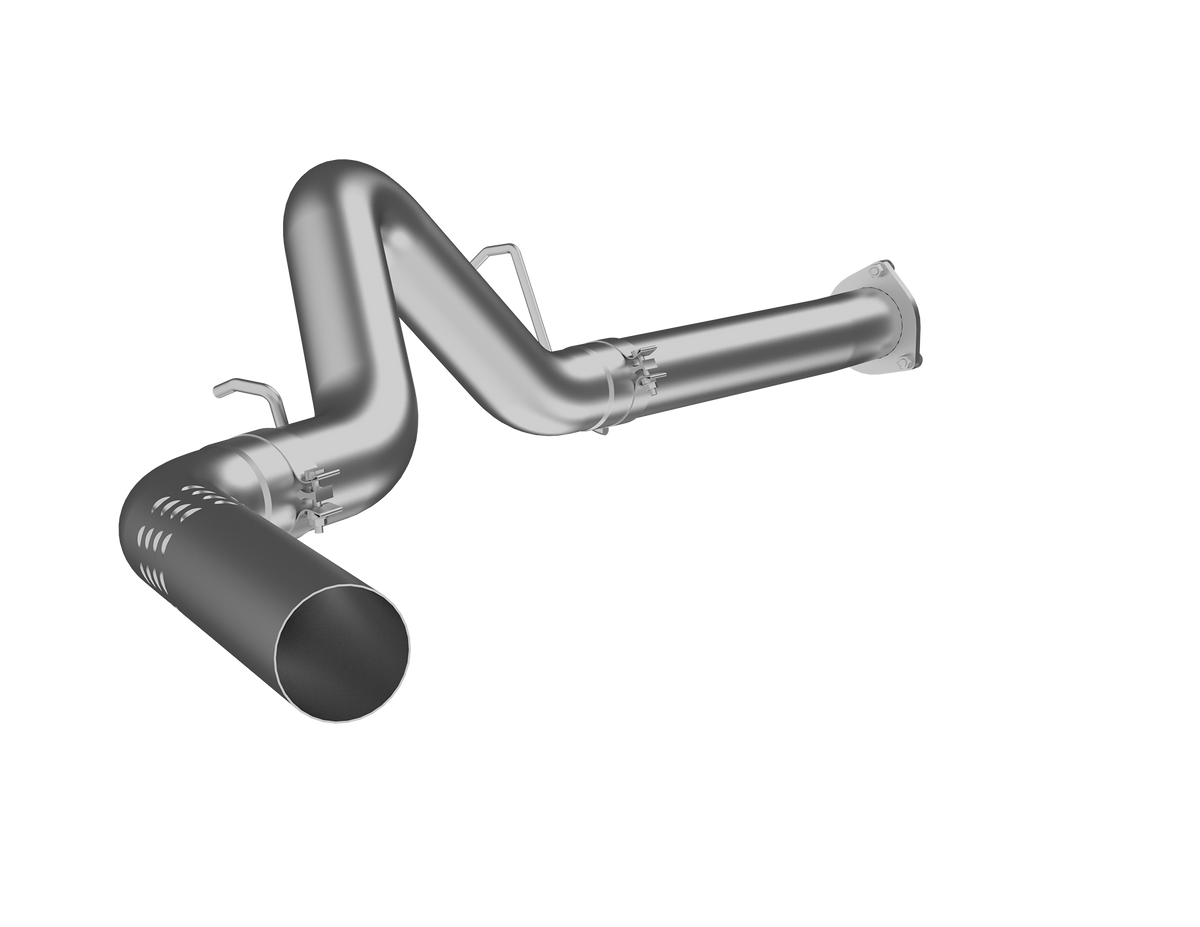 MBRP 4-Inch DPF-Back Exhaust Single Side Armor Lite 6.6L Duramax Diesel 2007-2010 Chevy Silverado 2500 HD/3500 HD; 2007-2010 GMC Sierra 2500 HD/3500 HD