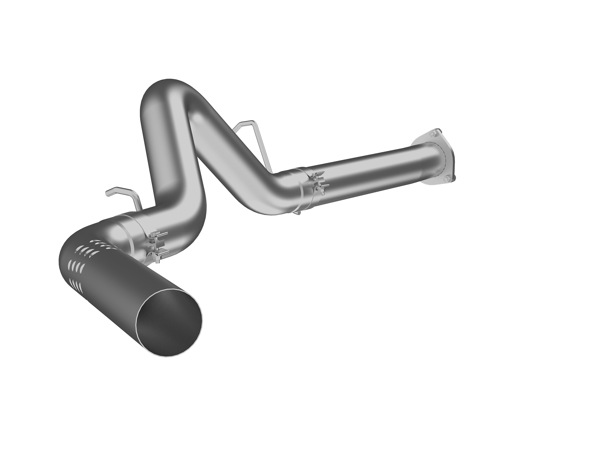 MBRP 4-Inch DPF-Back Exhaust Single Side Armor Lite 6.6L Duramax Diesel 2007-2010 Chevy Silverado 2500 HD/3500 HD; 2007-2010 GMC Sierra 2500 HD/3500 HD