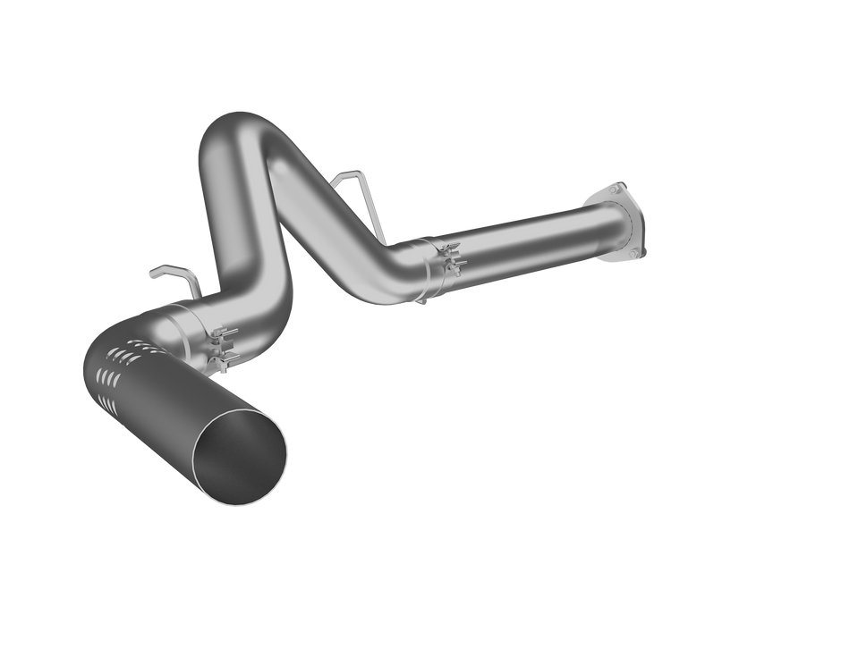 MBRP 4-Inch DPF-Back Exhaust Single Side Armor Lite 6.6L Duramax Diesel 2007-2010 Chevy Silverado 2500 HD/3500 HD; 2007-2010 GMC Sierra 2500 HD/3500 HD