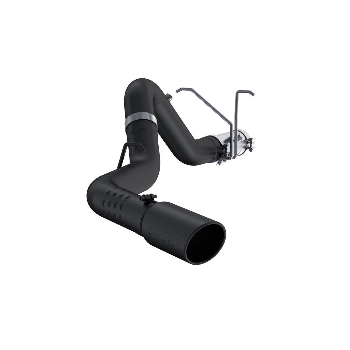 MBRP 4-Inch DPF-Back Exhaust Single Side Armor Black 6.6L Duramax Diesel 2011-2019 Chevy Silverado 2500 HD/3500 HD; 2011-2019 GMC Sierra 2500 HD/3500 HD