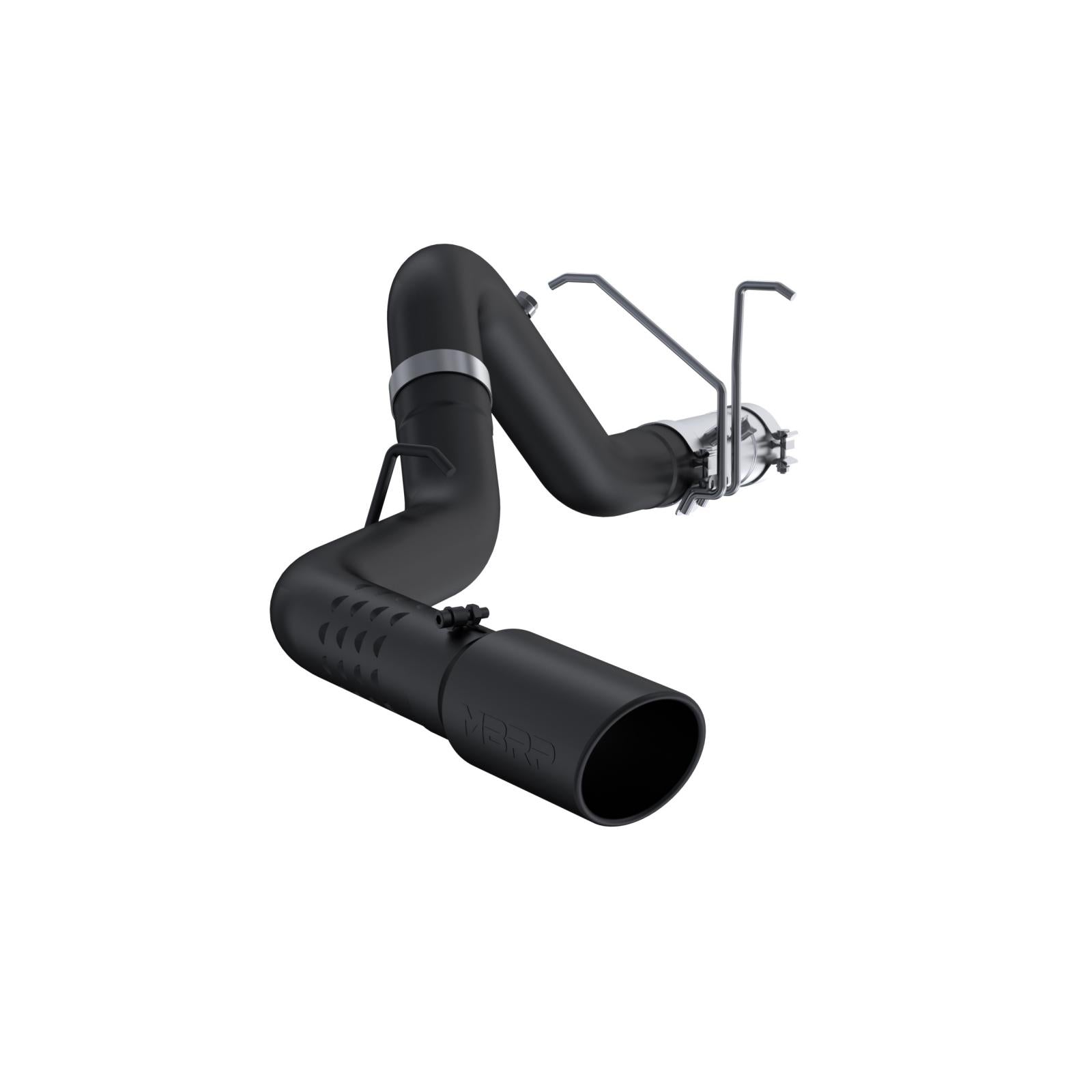 MBRP 4-Inch DPF-Back Exhaust Single Side Armor Black 6.6L Duramax Diesel 2011-2019 Chevy Silverado 2500 HD/3500 HD; 2011-2019 GMC Sierra 2500 HD/3500 HD