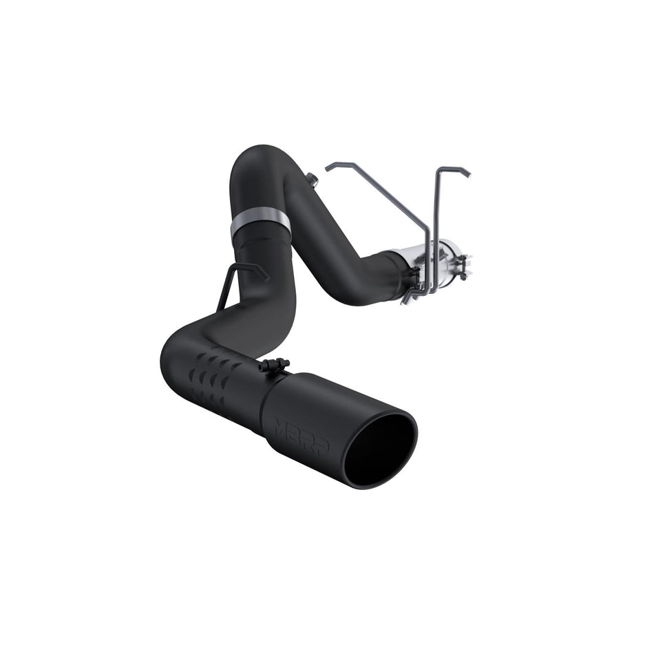 MBRP 4-Inch DPF-Back Exhaust Single Side Armor Black 6.6L Duramax Diesel 2011-2019 Chevy Silverado 2500 HD/3500 HD; 2011-2019 GMC Sierra 2500 HD/3500 HD