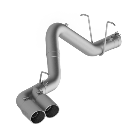 MBRP 4-Inch DPF-Back Exhaust Single Side Armor Lite 6.6L Duramax Diesel 2011-2019 Chevy Silverado 2500 HD/3500 HD; 2011-2019 GMC Sierra 2500 HD/3500 HD Aluminized Steel Dual Out