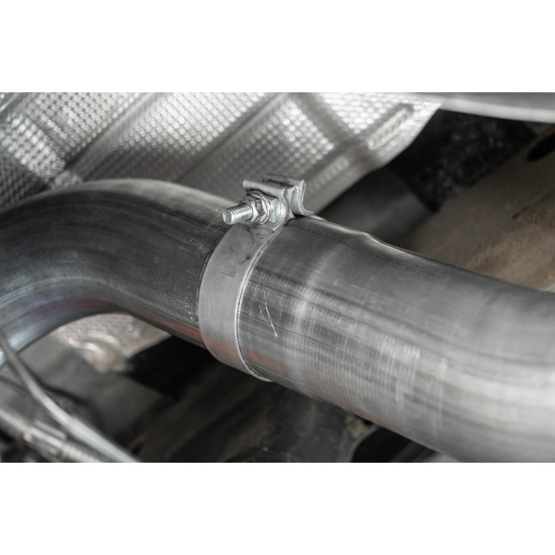 MBRP 4-Inch DPF-Back Exhaust Single Side Exit Armor Pro 6.6L Duramax Diesel 2020-2026 Chevy Silverado 2500 HD/3500 HD; 2020-2026 GMC Sierra 2500 HD/3500 HD