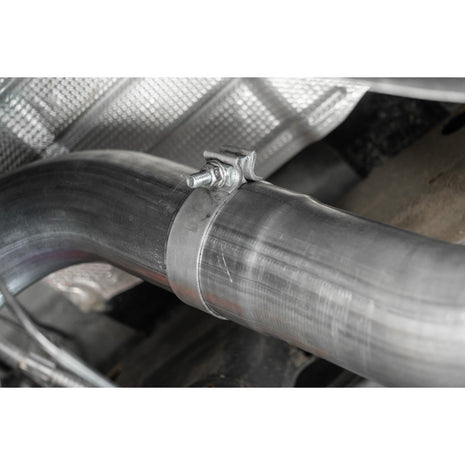 MBRP 4-Inch DPF-Back Exhaust Single Side Exit Armor Pro 6.6L Duramax Diesel 2020-2026 Chevy Silverado 2500 HD/3500 HD; 2020-2026 GMC Sierra 2500 HD/3500 HD