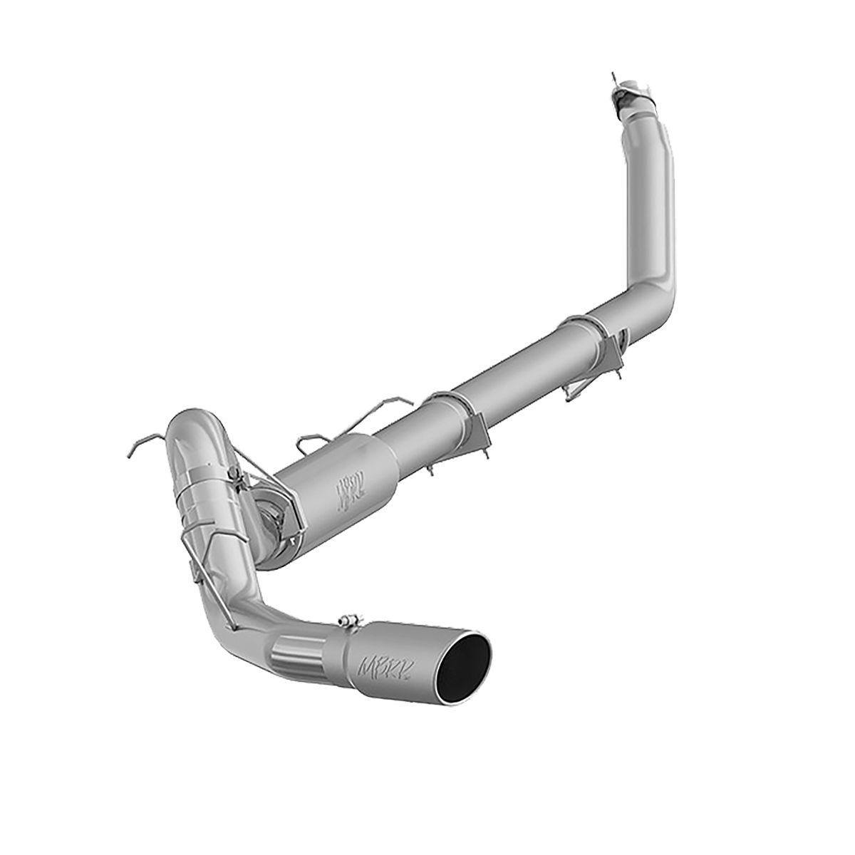 MBRP 4-Inch Turbo-Back Exhaust Single Side Armor Lite 5.9L Cummins Diesel 1998-2002 Dodge Ram 2500/3500 Aluminized Steel
