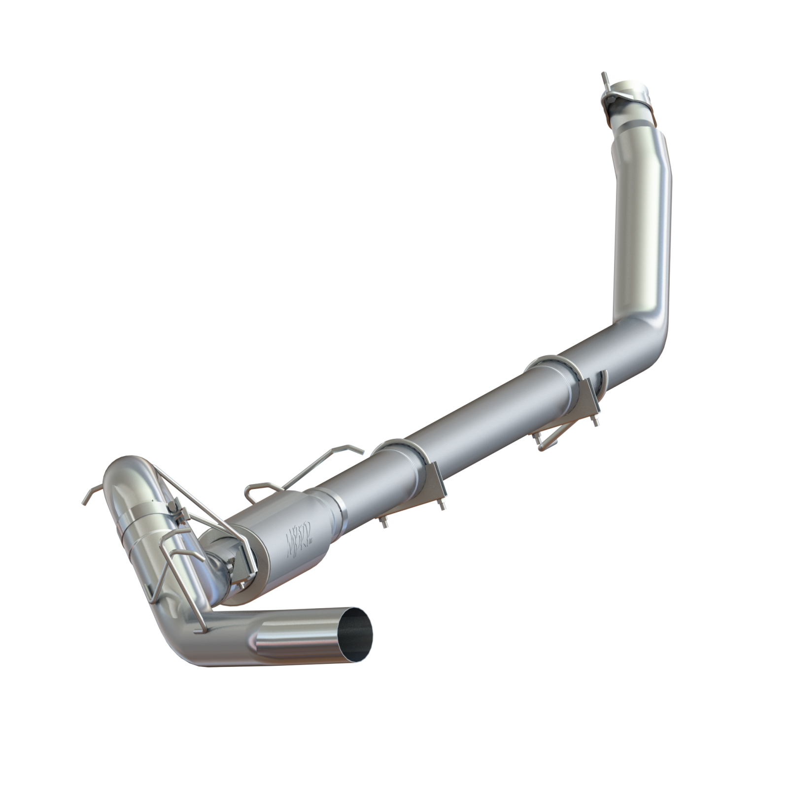 MBRP 4-Inch Turbo-Back Exhaust Single Side Armor Lite 5.9L Cummins Diesel 1998-2002 Dodge Ram 2500/3500 Performance Muffler