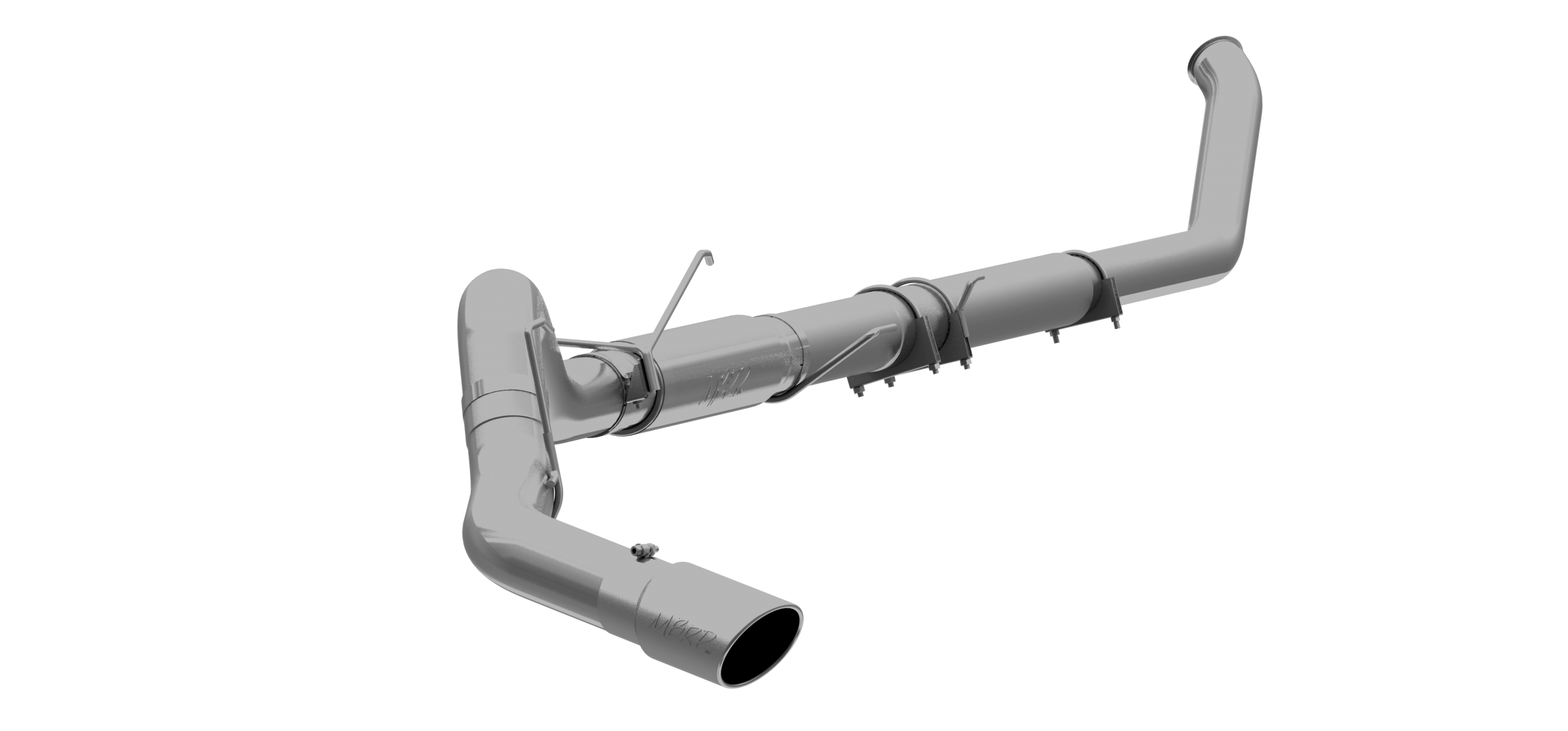 MBRP 5-Inch Turbo-Back Exhaust Single Side Exit Armor Lite 5.9L Cummins Diesel 2003-2004 Dodge Ram 2500/3500 Aluminized Steel