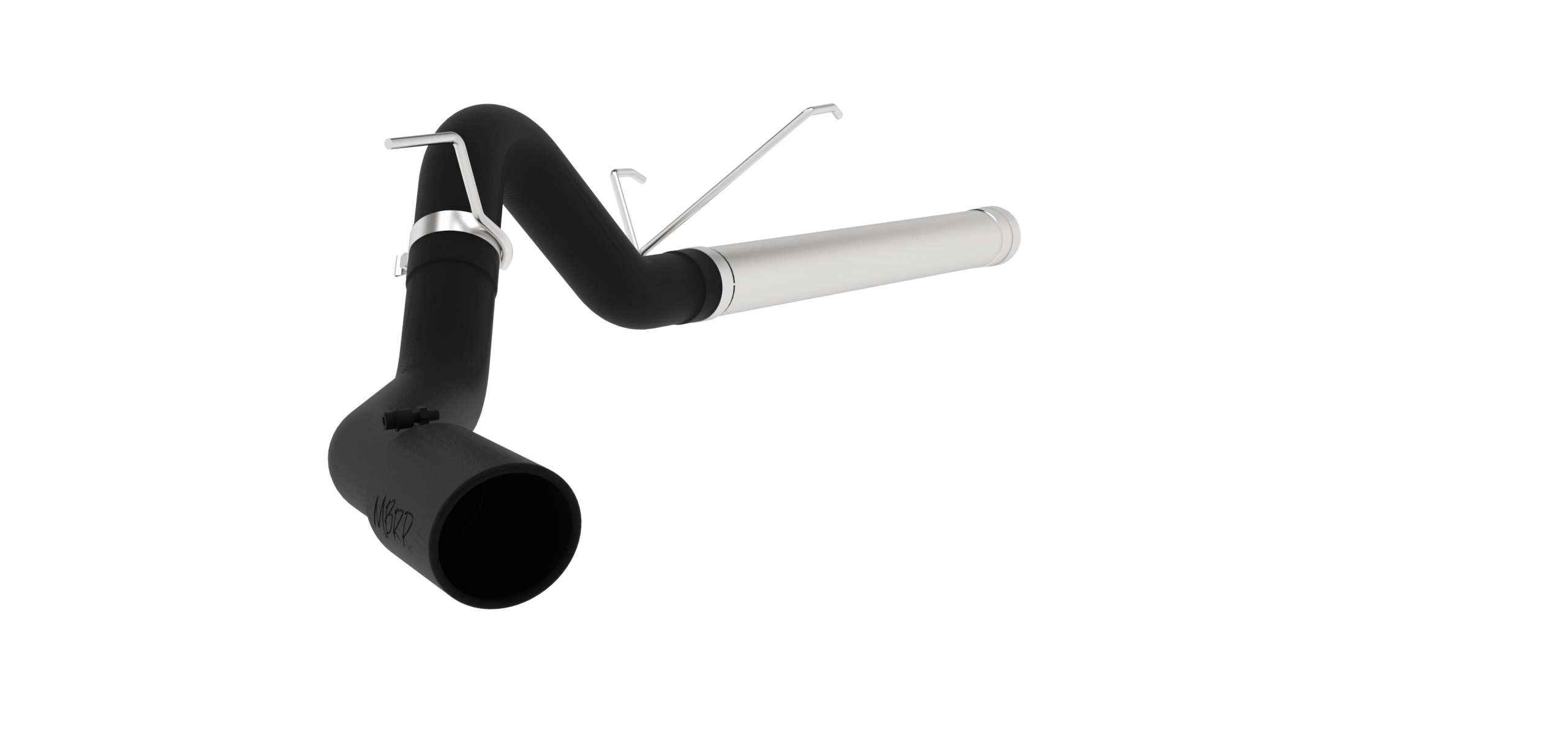 MBRP 4-Inch DPF-Back Exhaust Single Side Armor Black 6.7L Cummins Diesel 2007-2010 Dodge Ram 2500/3500; 2011-2012 Ram 2500/3500