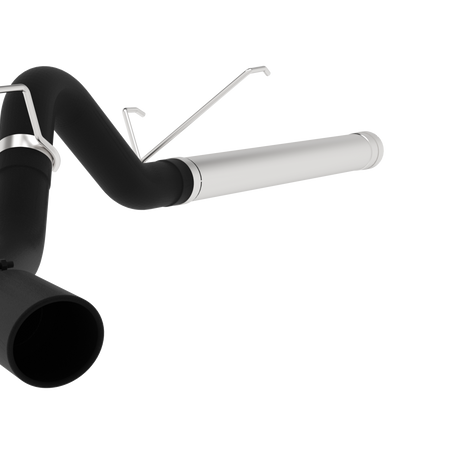 MBRP 4-Inch DPF-Back Exhaust Single Side Armor Black 6.7L Cummins Diesel 2007-2010 Dodge Ram 2500/3500; 2011-2012 Ram 2500/3500