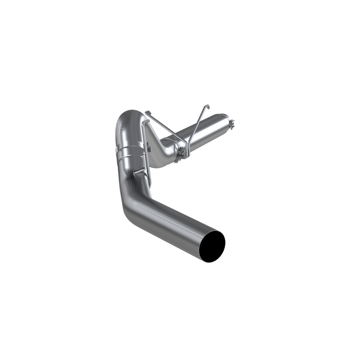 MBRP 5-Inch DPF-Back Exhaust Single Side Armor Lite 6.7L Cummins Diesel 2007-2010 Dodge Ram 2500/3500; 2011-2012 Ram 2500/3500 Aluminized Steel No Muffler
