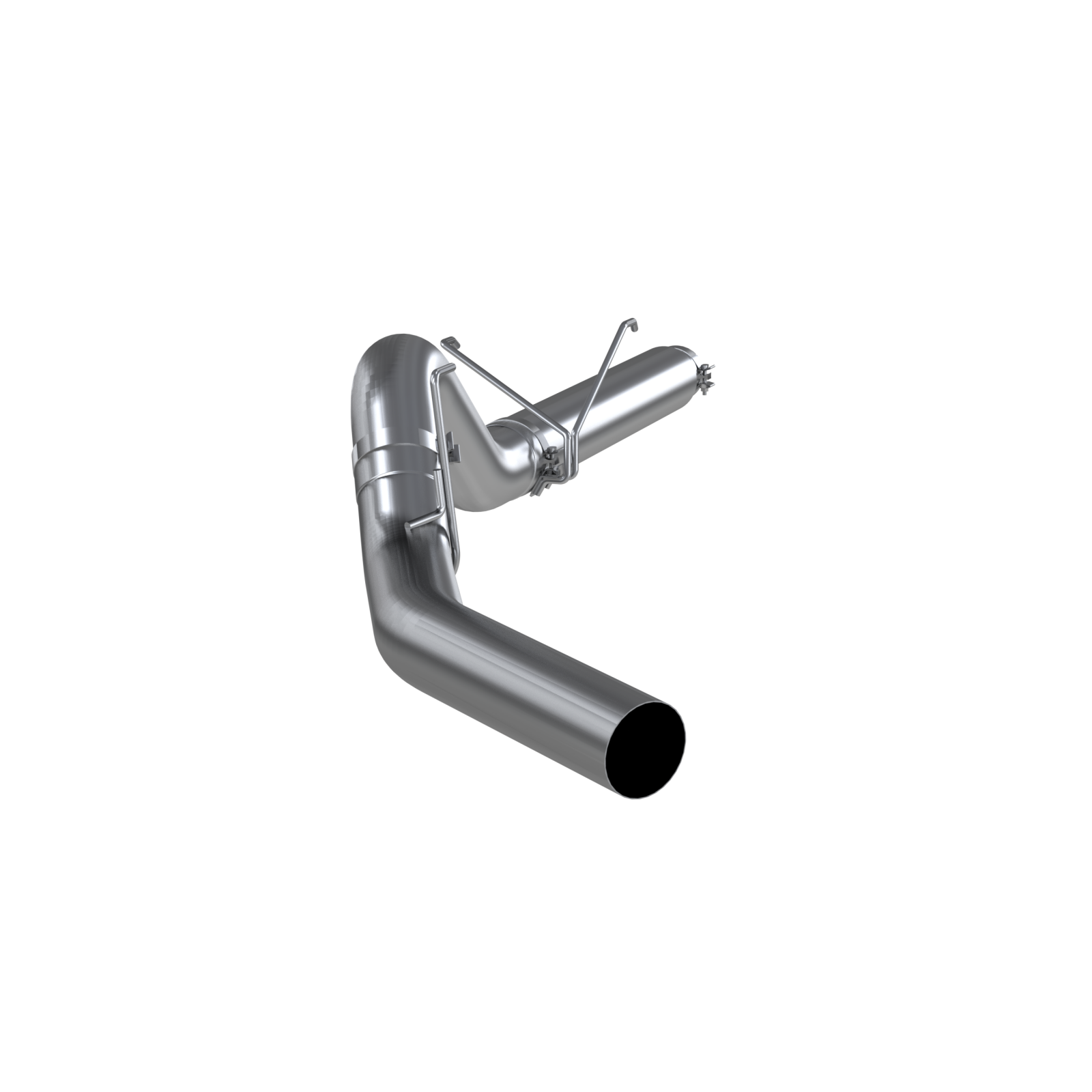 MBRP 5-Inch DPF-Back Exhaust Single Side Armor Lite 6.7L Cummins Diesel 2007-2010 Dodge Ram 2500/3500; 2011-2012 Ram 2500/3500 Aluminized Steel No Muffler
