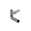 MBRP 5-Inch DPF-Back Exhaust Single Side Armor Lite 6.7L Cummins Diesel 2007-2010 Dodge Ram 2500/3500; 2011-2012 Ram 2500/3500 Aluminized Steel No Muffler