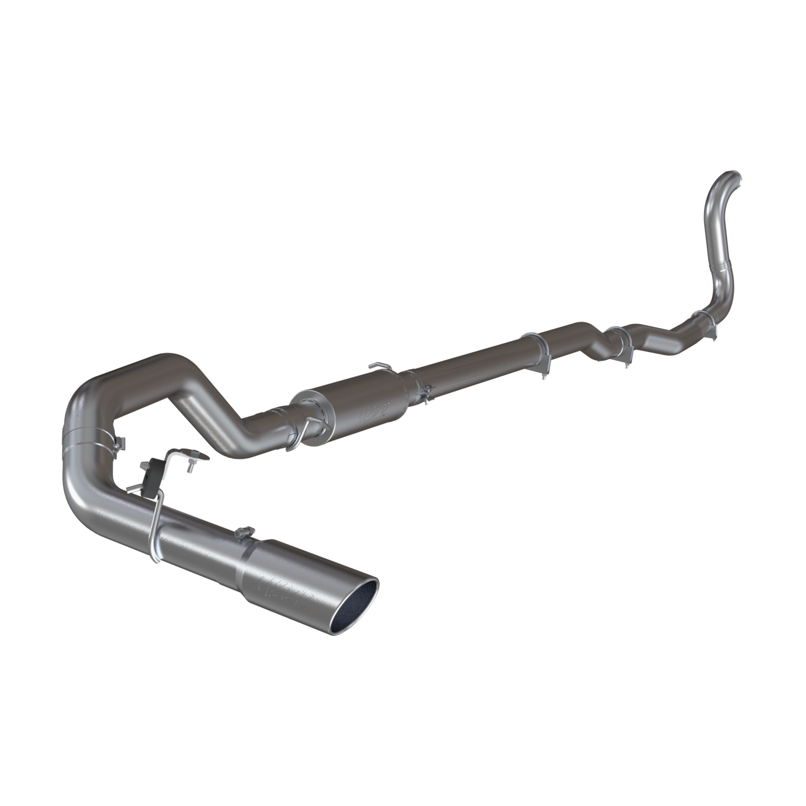 MBRP 4-Inch Turbo-Back Exhaust Single Side Exit Armor Lite 5.9L Cummins Diesel 1989-1993 Dodge D250/D350