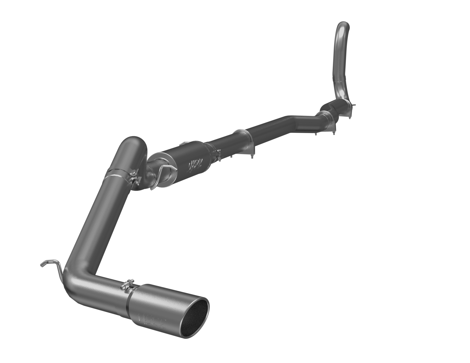 MBRP 4-Inch Turbo-Back Exhaust Single Side Exit Armor Plus 5.9L Cummins Diesel 1989-1993 Dodge W250/W350