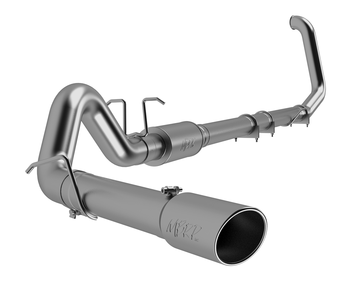 MBRP 4-Inch Turbo-Back Exhaust Single Side Exit Armor Pro 7.3L Powerstroke Diesel 1999-2003 Ford F-250 Super Duty/F-350 Super Duty