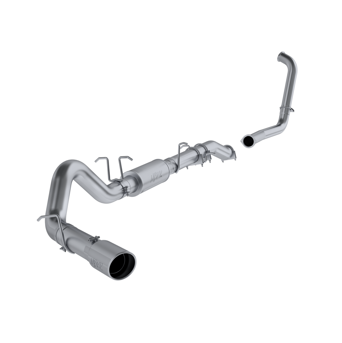 MBRP 4-Inch Turbo-Back Exhaust Single Side Armor Lite 6.0L Diesel 2003-2007 Ford F-250 Super Duty/F-350 Super Duty Aluminized Steel
