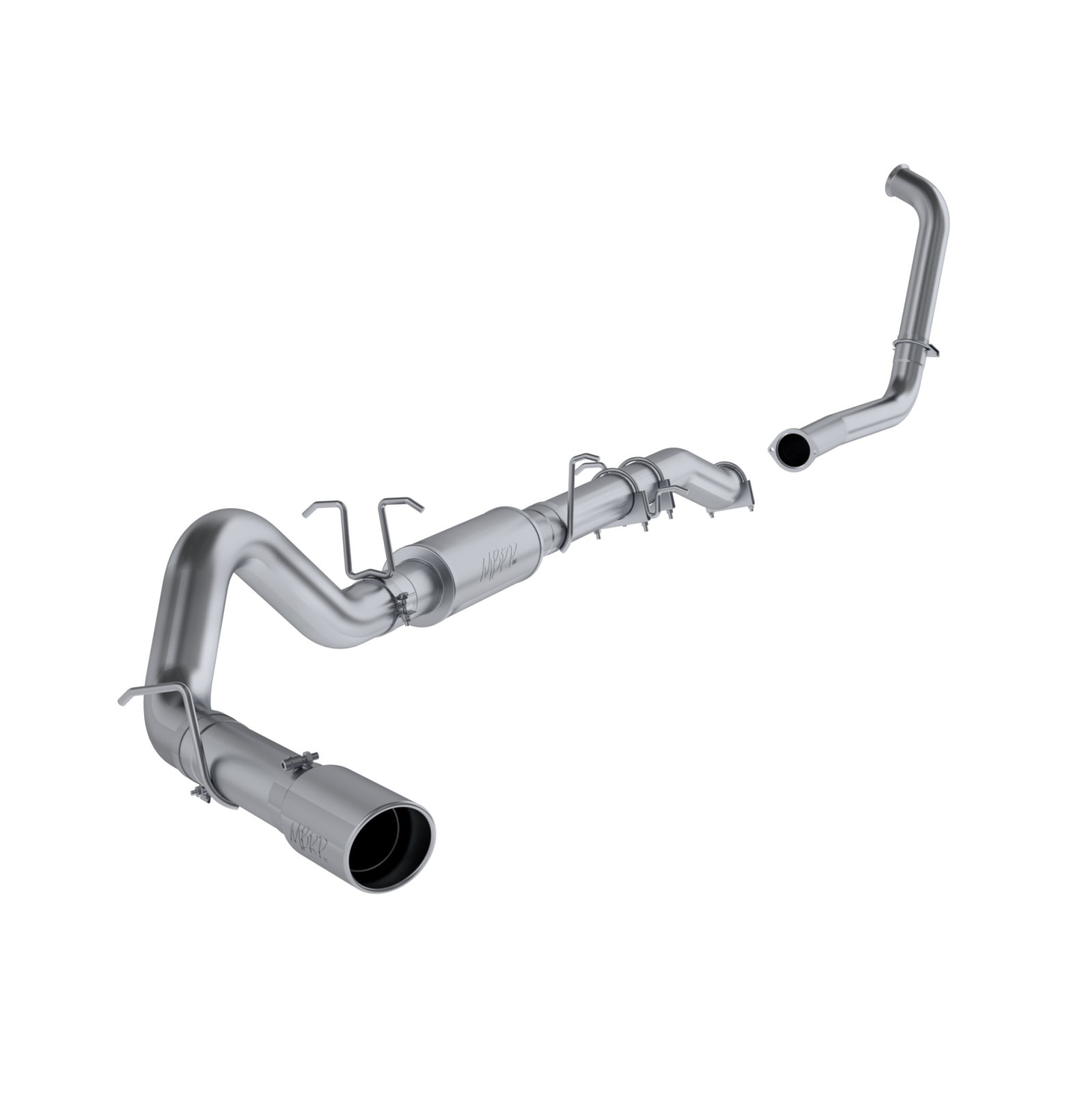 MBRP 4-Inch Turbo-Back Exhaust Single Side Armor Lite 6.0L Diesel 2003-2007 Ford F-250 Super Duty/F-350 Super Duty Aluminized Steel
