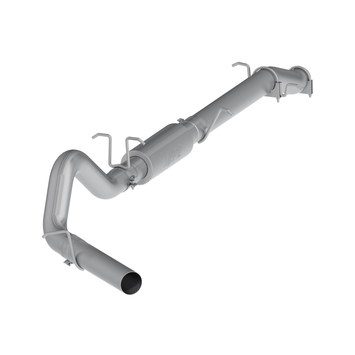 MBRP 4-Inch Cat-Back Exhaust Single Side Armor Lite 6.0L Powerstroke Diesel 2003-2007 Ford F-250 Super Duty/F-350 Super Duty Performance Muffler