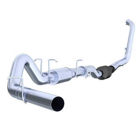 MBRP 4-Inch Turbo-Back Exhaust Single Side Exit Armor Lite 6.0L Diesel 2003-2007 Ford F-250 Super Duty/F-350 Super Duty Aluminized Steel Crew Cab, Extended Cab 4 Inch Turbo Back Single Side Exit Inch For 03-07 Ford F-250/350 6.0L, Extended Cab/Crew Cab