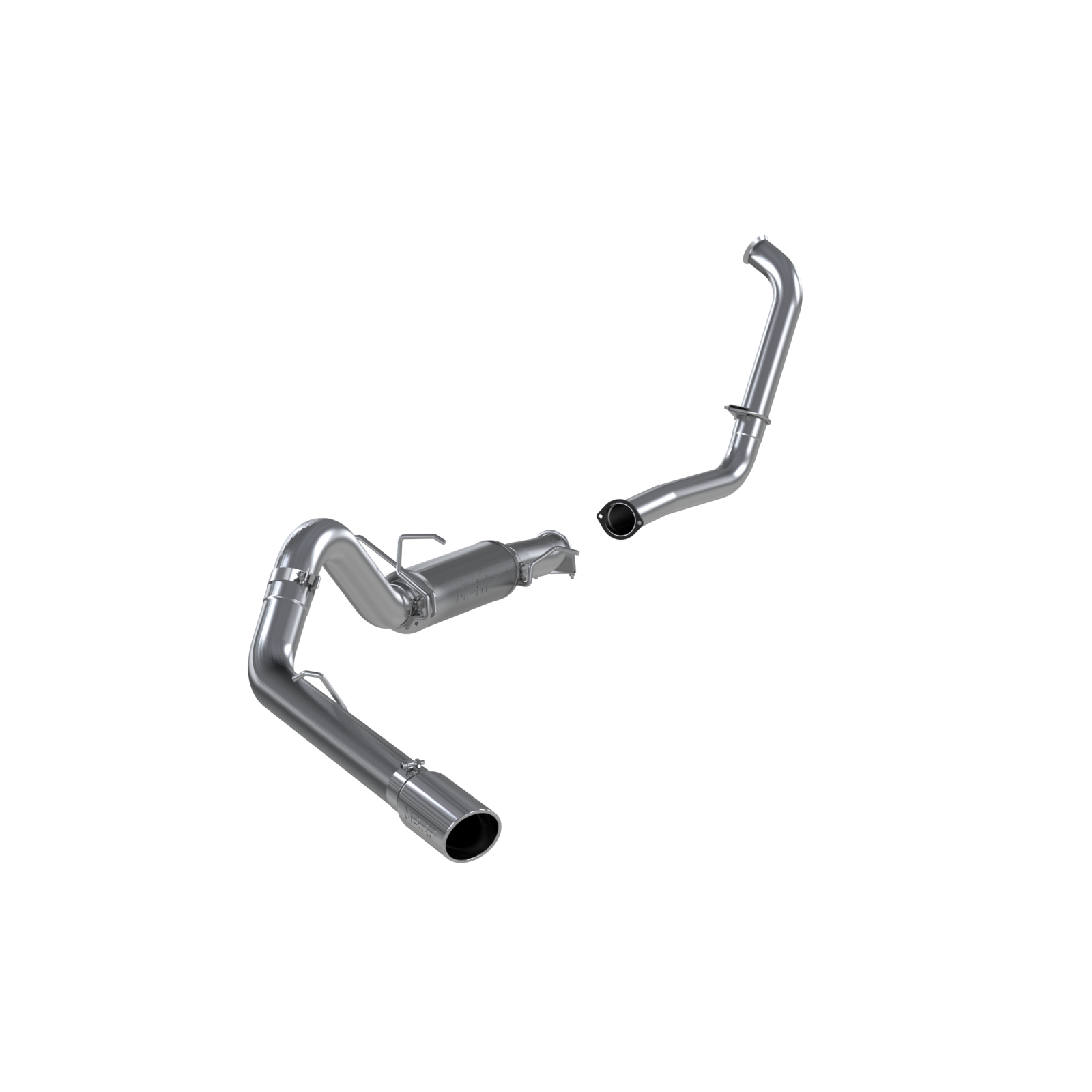 MBRP 4-Inch Turbo-Back Exhaust Single Side Armor Plus 6.0L Diesel 2003-2005 Ford Excursion