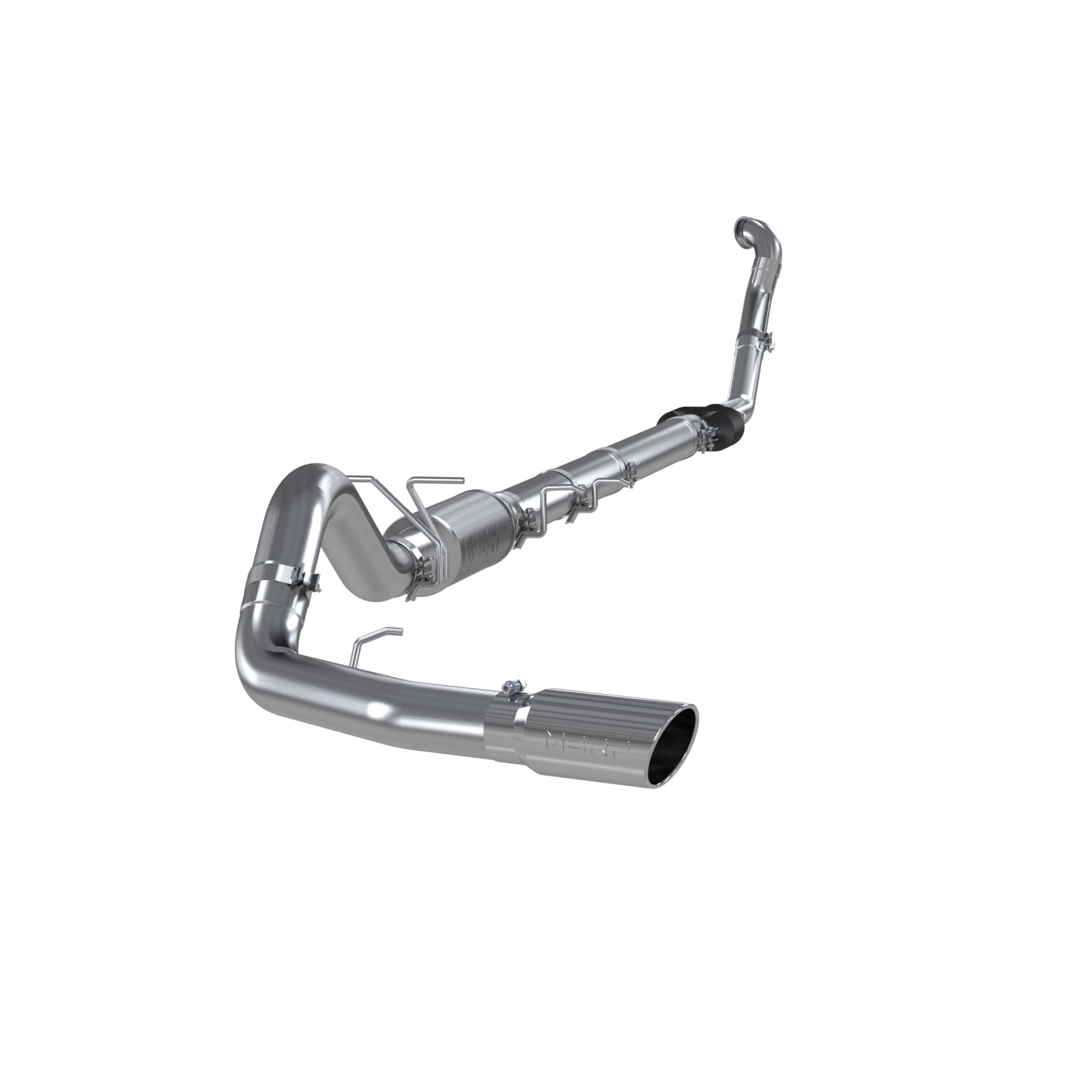 MBRP 4-Inch Turbo-Back Exhaust Single Side Exit Armor Plus 7.3L Powerstroke Diesel 1994-1996 Ford F-250; 1994-1997 Ford F-350; 1997 Ford F-250 HD T409 Stainless Steel