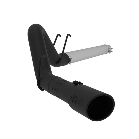 MBRP 4-Inch DPF-Back Exhaust Single Side Exit Armor Black 6.4L Powerstroke Diesel 2008-2010 Ford F-250 Super Duty/F-350 Super Duty/F-450 Super Duty