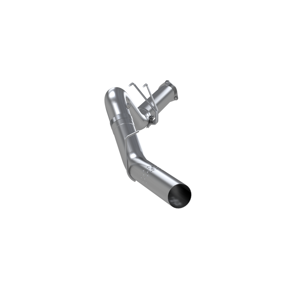 MBRP 5-Inch DPF-Back Exhaust Single Side Exit Armor Lite 6.7L Powerstroke Diesel 2011-2016 Ford F-250 Super Duty/F-350 Super Duty/F-450 Super Duty Aluminized Steel No Muffler