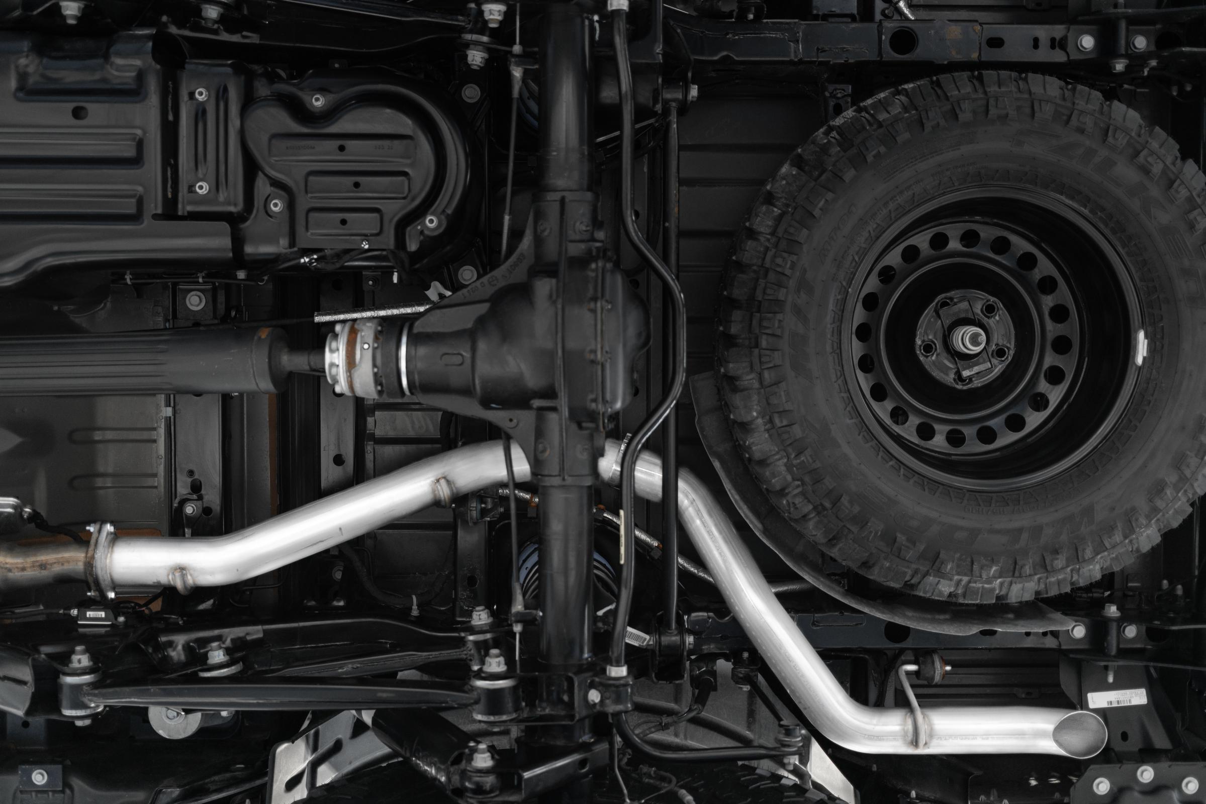 MBRP 3-Inch DPF-Back Exhaust Turn down Armor Plus 3.0L EcoDiesel 2021-2023 Jeep Gladiator
