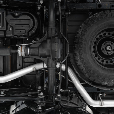 MBRP 3-Inch DPF-Back Exhaust Turn down Armor Plus 3.0L EcoDiesel 2021-2023 Jeep Gladiator