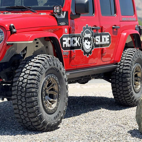 Rock Slide Engineering Deluxe Rock Rail Alloy Steel 2018-2025 Jeep Wrangler JL