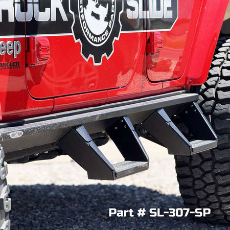 Rock Slide Engineering Deluxe Rock Rail Alloy Steel 2018-2025 Jeep Wrangler JL