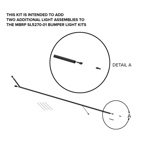 MBRP Bumper Light Harness 2024-2026 Ford Ranger