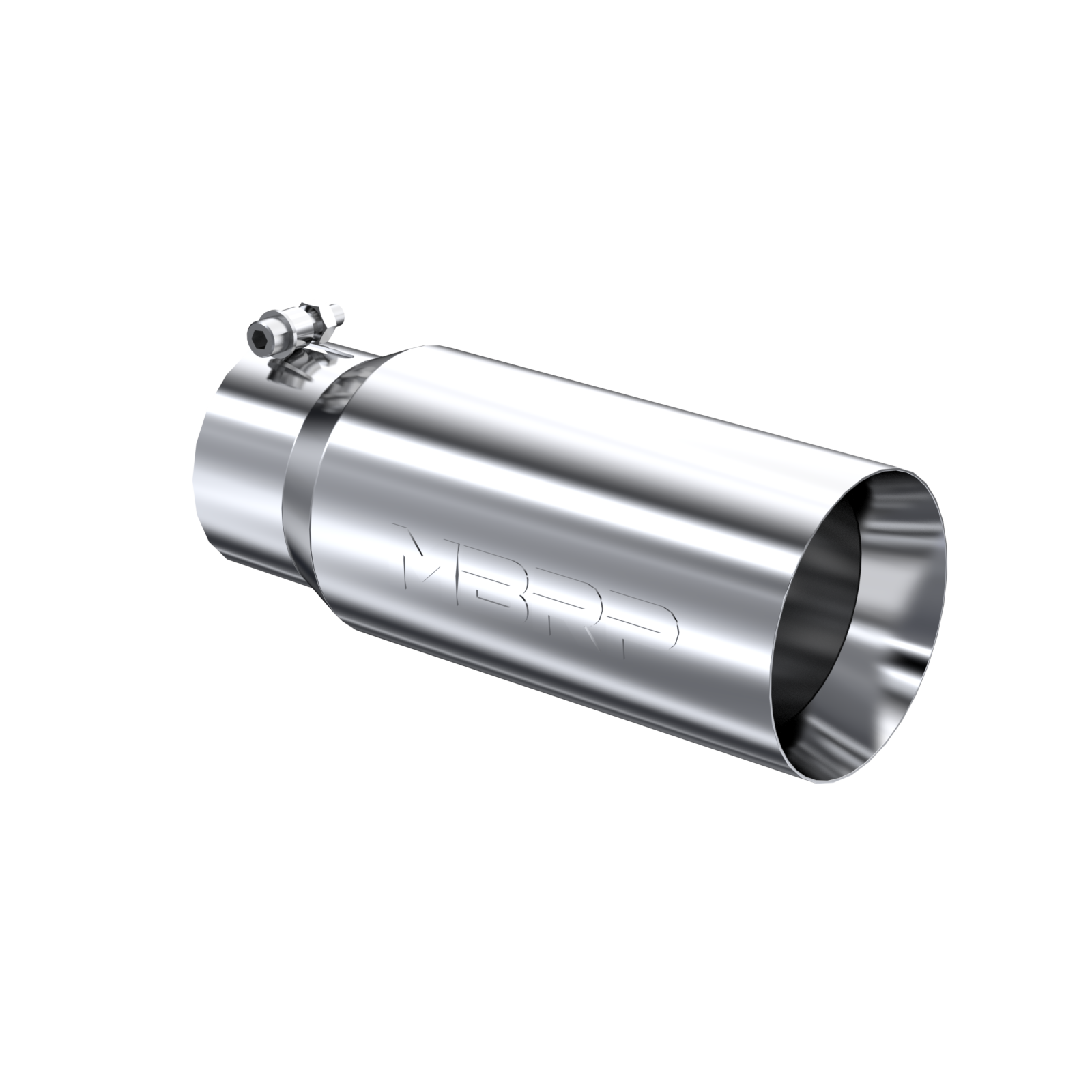 MBRP Exhaust Tip 4-Inch Inlet 5-Inch Outlet 12-Inch Length Dual Wall T304 Stainless Steel Universal Fit