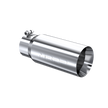 MBRP Exhaust Tip 4-Inch Inlet 5-Inch Outlet 12-Inch Length Dual Wall T304 Stainless Steel Universal Fit