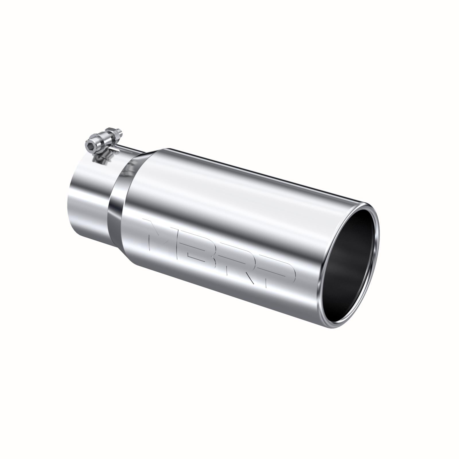 MBRP Exhaust Tip 4-Inch Inlet 5-Inch Outlet 12-Inch Length T304 Stainless Steel Universal Fit