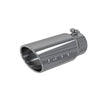 MBRP Exhaust Tip 4-Inch Inlet 5-Inch Outlet 12-Inch Length Rolled End T304 Stainless Steel Universal Fit