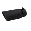 MBRP Exhaust Tip 4-Inch Inlet 5-Inch Outlet 12-Inch Length Rolled End Black Coated Universal Fit