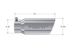 MBRP Exhaust Tip 4-Inch Inlet 5-Inch Outlet 12-Inch Length Rolled End T304 Stainless Steel Universal Fit